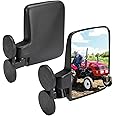 KEMIMOTO Magnetic Tractor Side Mirrors Excavator Forklifts Mirror Rubber Coated 114Lbs 2.7" Magnetic Mirror Compatible with T