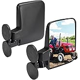 KEMIMOTO Magnetic Tractor Side Mirrors Excavator Forklifts Mirror Rubber Coated 114Lbs 2.7" Magnetic Mirror Compatible with T