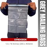 JeeJaan 30 Pcs Grey Mailing Bags 12x16 in Poly Mailers 50-55µm view 2