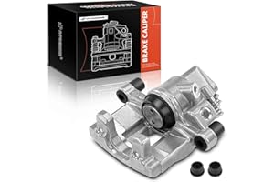 A-Premium Disc Brake Caliper Assembly Without Bracket Compatible with Ford and Mazda Models - C-Max 2013-2018, Escape 2013-2016, Focus 2012-2018, EcoSport 2018-2022, 3, Transit Connect - Rear Left