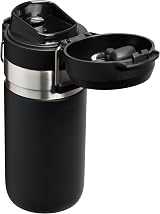 Stanley 1913 Quick Flip Stainless Steel Water Bottle 0.47L Black view 7