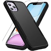 Warsia for iPhone 11 Pro Case,with Screen Protector,[Military Grade Drop Tested] Heavy-Duty Tough Rugged Shockproof Protective Case for iPhone 11 Pro 5.8 inch, Black