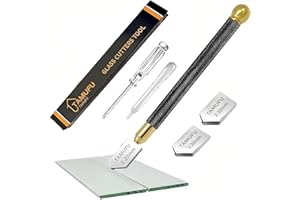 Glass Cutter Tool 2-20mm for Thick Glass Tiles Mirror Mosaic Cutting- Glass Cutting Tool with Automatic Oil Feed, Glass Cutte