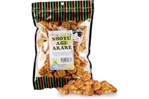ASIA TRANS & CO. Shoyu Age Fried Arare Rice Crackers 6 Ounce - Perfect on the go snack. Add to popcorn or trail mix. Packed fresh in Hawaii. Sweet and salty flavor profile