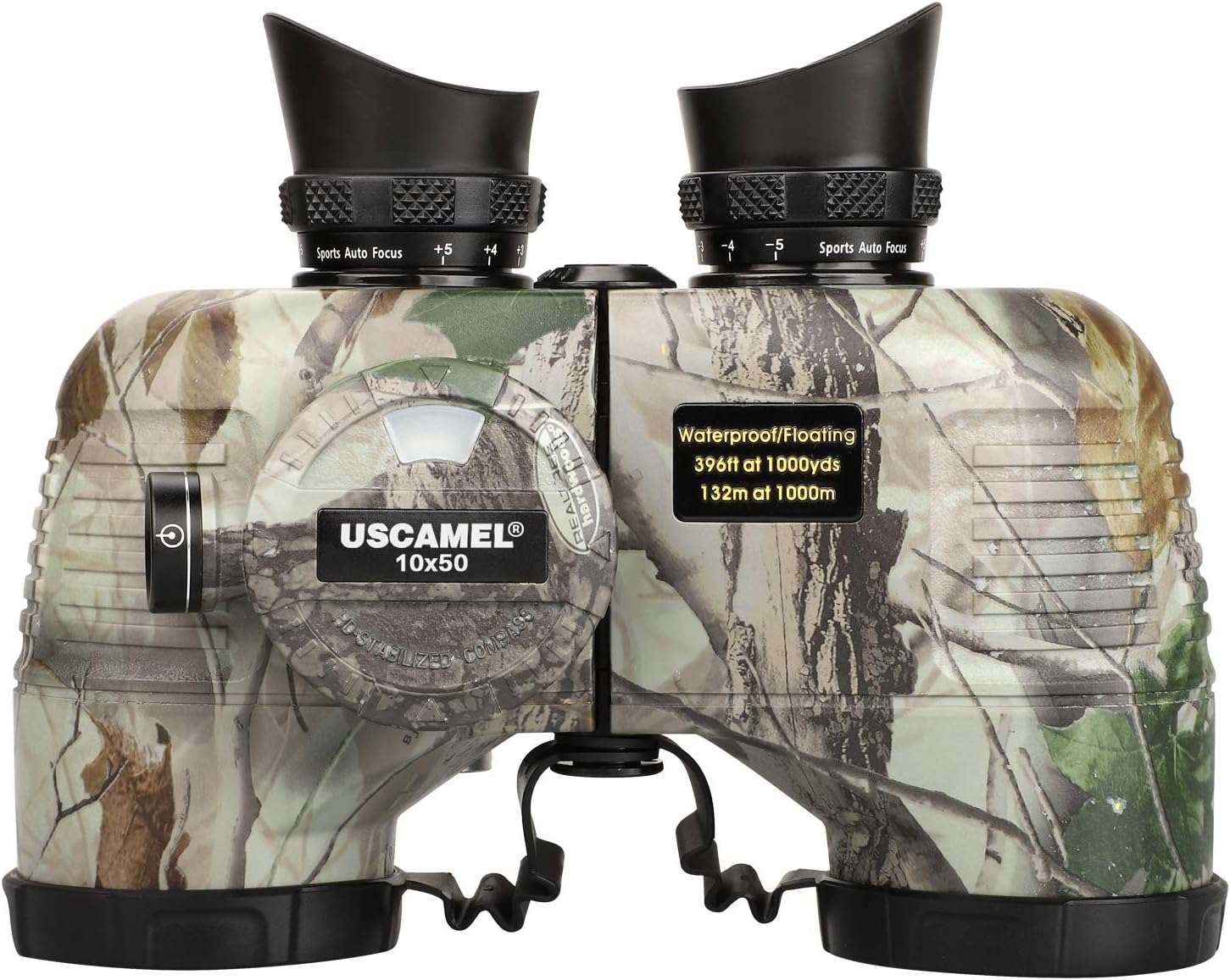 USCAMEL 10x50 Marine Binoculars for Adults, Waterproof Binoculars with Rangefinder Compass，BAK4 Prism FMC Lens Binoculars with Tripod Adapter for Navigation Bird Watching Hunting : Camera & Photo