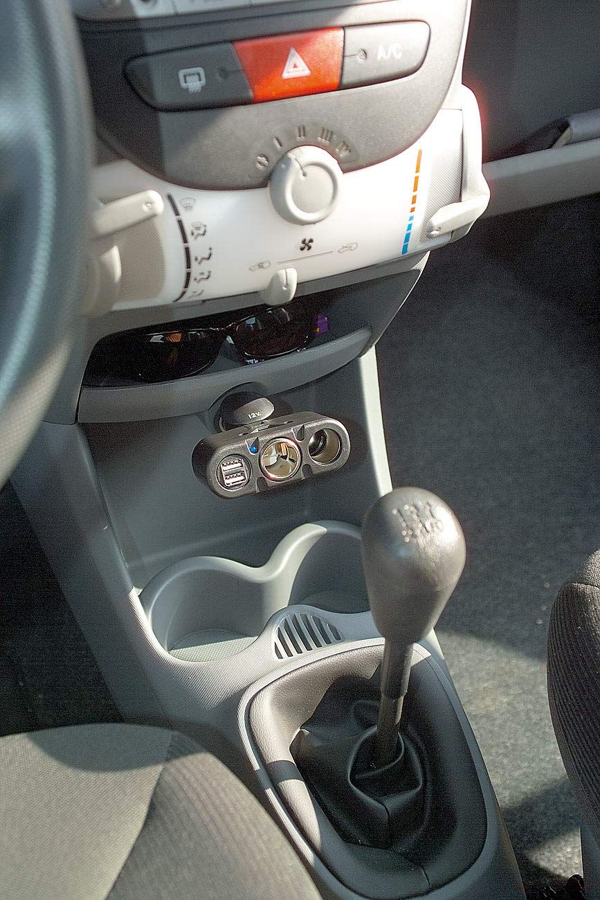 Revolt distribuidor de coche con 2x 12 V y 2x 5V USB conector ...