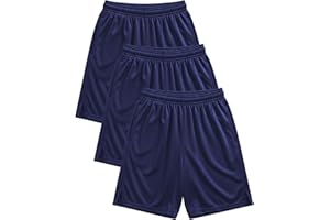 Andrew Scott Boys 7 Pack Active Performance Mesh Style Basketball Sport Shorts