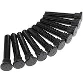 Wheel Stud Bolt 1" Longer Than Stock for Ford for Mustang 1965-2004 for Chevy C10 1973-1987 with Extended Length, 1/2" x 20 Thread, 3" Length, 0.625 Knurl (10Pcs)