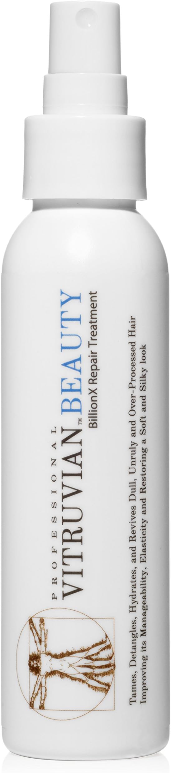 Vitruvian Beauty Advanced Repair Treatment - Leave In Deep Conditioner, Detangler, & Split End Repair Treatment for Dry Hair, Damaged Hair, & Color Treated Hair