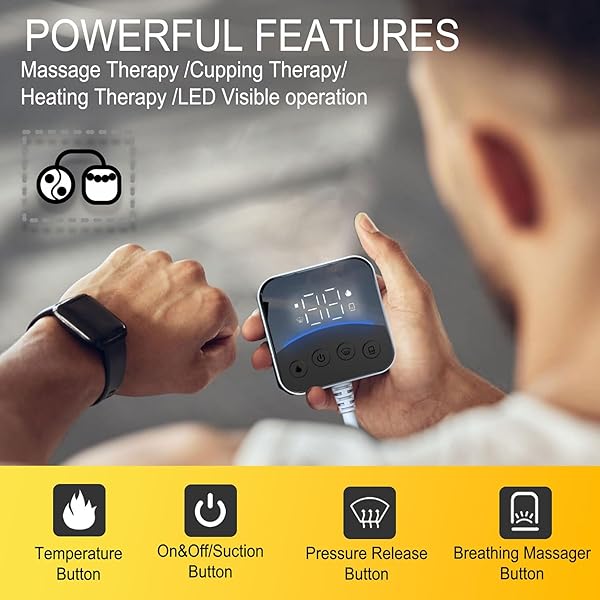 KIMIQUATYZ ELECTRIC CUPPING MASSAGER,NECK AND SHOULDER MASSAGER FOR PAIN RELIEF DEEP TISSUE,CUPPING THERAPY FOR BACK, NECK, SHOULDER, LEGS, ARMS