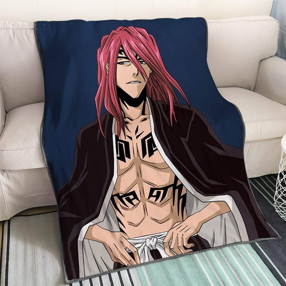 Qtrt Bleach Abarai Renji Rasiert Haar 3d Printed Decke Cartoon Anime Charaktere Weichen Plusch Flanell Decke Quilt Anime Fans Otaku Geschenk Bedding Color Artificial Cashmere Grosse 70x100cm Amazon De Kuche Haushalt