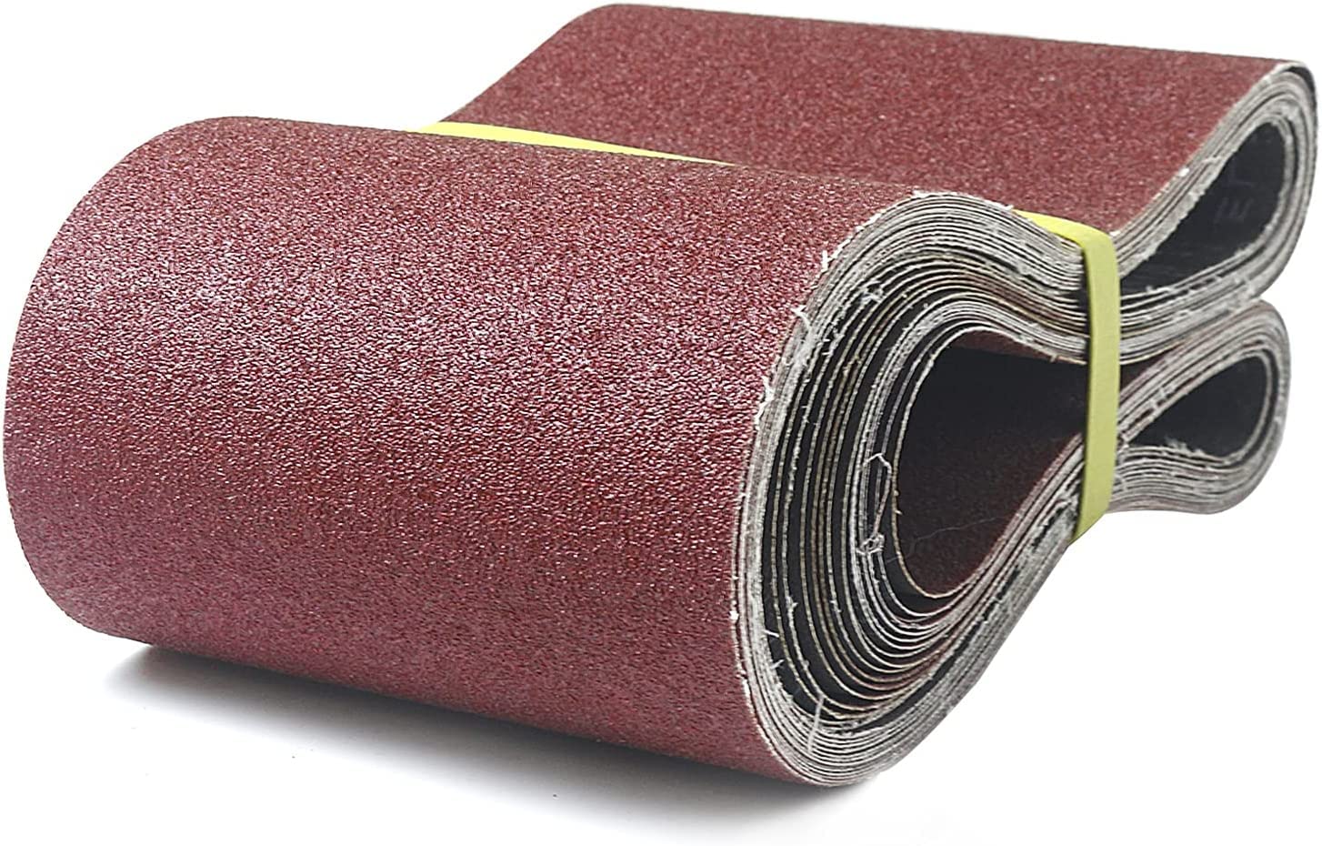 GZKTY Sanding Belts 150 x 1220 mm (Pack of 15), Sanding Belt Set Grains 80/120/150/240/400 for Belt Sanders Stationary