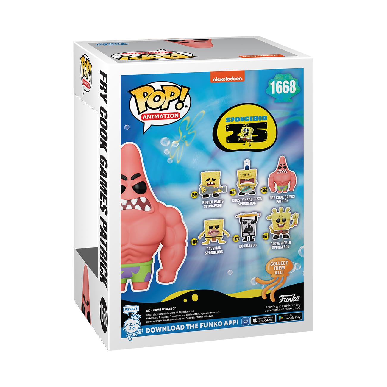 Funko Pop Animation: Spongebob Squarepants 25th Anniversary - Fry Cook Games Patrick Star - Collectable Vinyl Figure - Gift Idea - Official Merchandise - Toys for Kids & Adults