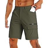 MAGCOMSEN Men's Hiking Cargo Shorts 9" Quick Dry Lightweight Summer Casual Shorts for Men Work Golf Outdoor 5 Pockets