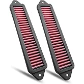 2Pcs Cabin Air Cowl Filter Fit for BMW E chassis E90 E91 E92 E93, Red | Fit for E82 E88 335i 135i 328i X1 Some Models