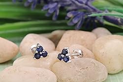 Dazzlingrock Collection 18K Round Lab Created Blue