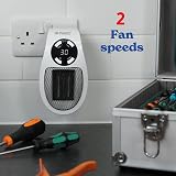Russell Hobbs RHPH2001 500W Ceramic Plug Heater with Thermostat, Timer view 5