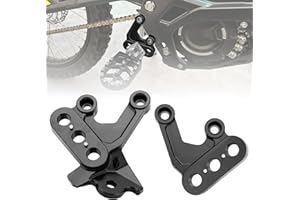 SMOTRCC SMOTECC Surron Foot Peg Brackets, Electric Bike CNC Motorcycle FootPeg Pedal Bracket Compatible with Sur Ron Light Bee X/Sur Ron Light Bee S -Black