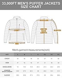 33,000ft Men's Lightweight Packable Insulated