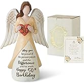 Storieme 50th Birthday Gifts for Her Women: Happy Birthday Gift for Friends Besites Sisters Daughter Mom 50 Year Old Woman Birthday Angel Figurine
