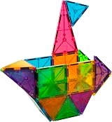 Magna-Tiles Classic 32-Piece Magnetic Construction Set Geometry Shapes view 9