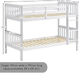 Vida Designs Milan Bunk Bed Complete White No Mattress view 2