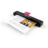 IRIScan Express 4 Black Compact Portable USB Simplex Document Scanner, 8 PPM for Contracts, Invoices and Business Cards, Compatible with Windows, Readiris PDF Included