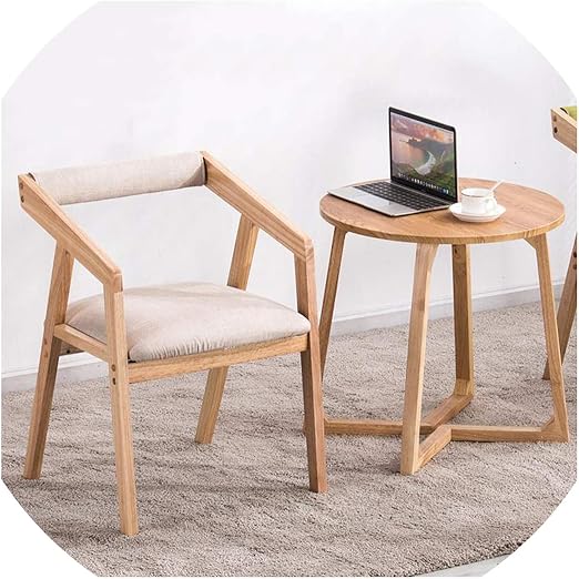 Amazon Com Solid Wood Dining Chair Modern Nordic Backrest Restaurant Chair Coffee Shop Milk Tea Dessert Shop Table And Chair Combination Table And Chair2 Kitchen Dining