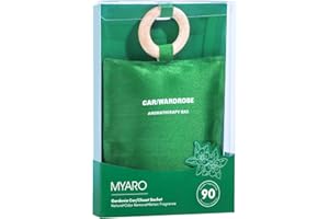 MYARO Gardenia Large Scented Sachet for Drawers and Closets Car Air Freshener Long-Lasting Hanging Potpourri Bags Closet Deodorizer Odor Eliminator Room Fresheners Home Fragrance