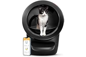 Litter-Robot 4 with Step & Fence by Whisker, Black - Automatic, Self-Cleaning Cat Litter Box, Helps Reduce Litter Box Odors, 