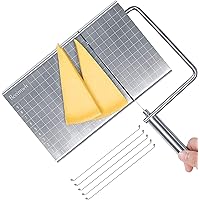 Cheese Slicer Wire,Stainless Steel Cheese Cutter with Accurate Size Scale,Wire Cheese Slicer for Cheese Butter Equipped…