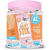 Tiki Cat Baby Stix Wet Cat Treats, Chicken, 0.28 oz Sachets (42 Pack Jar)