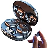 otinsile M52 Sleep Earbuds with Power Display, Mini Invisible Earbuds for Side Sleepers, Wireless Headphones Bluetooth 5.3, 58H Battery, Ultra-Thin Comfort, HD Mic, Vision Beam Sound,Black