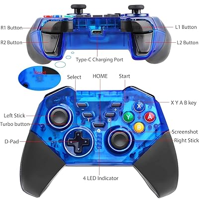 Buy Game Controller For Switch Pro Wireless Pro Controller Gamepad Replacement For Nintendo Switch Pro Controller Compatible With Gift Box Online In Kazakhstan B07y9mzx74