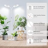 Garpsen Grow Lights Dual-Head Full Spectrum LED Plant Lights with Stand view 3