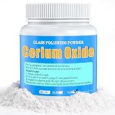 Cerium Oxide Glass Polishing Powder (1 lb) &ndash; 99% Pure White 1 Micron Glass Polish Compound for Windshield &amp; Car Window Scratch Repair, Removes Wiper Marks &amp; Water Spots