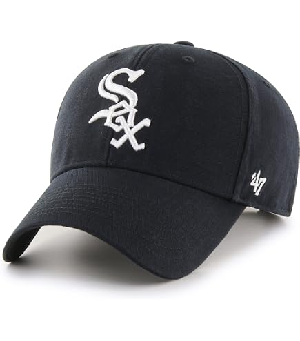 VISUAL LOGO GOODS」'47 CLEAN UP BLACK Amazon.com: 47 Brand MLB Black Black Primary Logo Clean Up