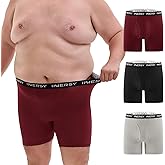 INNERSY Men's Big and Tall Boxer Briefs Breathable Mesh Cooling Underwear 3-Pack