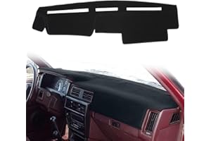 HanLanKa Dashboard Cover Dash Cover Mat Pad Custom Fit for Nissan Pathfinder D21 Hardbody Pickup Truck 1986 1987 1988 1989 1990 1991 1992 1993 (Black)