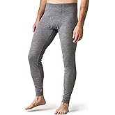 LAPASA Men's 100% Merino Wool Bottom Base Layer Thermoflux Lightweight & Midweight Thermal Underwear Pants Warm Long John