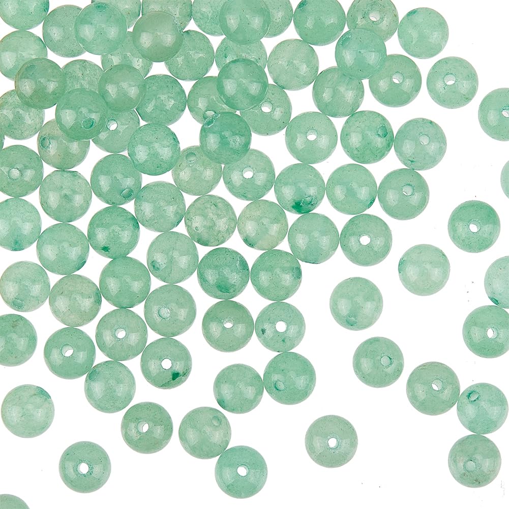 OLYCRAFT 252pcs Natural Green Aventurine Beads - 6mm Round Loose Beads for Bracelet, Necklace Jewelry Making