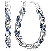 14K Gold Plated Oval Hoop Earrings for Women 925 Sterling Silver Post Twist Huggie Hoop Earrings Hypoallergenic Lightweight Hoop Earrings Jewelry Gifts