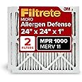Filtrete 24x24x1 Air Filter, MPR 1000, Micro Allergen Defense, 6-Pack