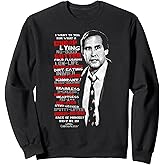 Warner Bros. Christmas Vacation Profanities Sweatshirt - Unisex Adult Black Small Classic Sweatshirt