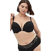 City Chic Women's Plus Size Bra - Smooth & Chic Front Close Cotton Push Up