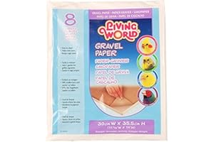 Living World Gravel Paper 11-7/8-Inches x 14-Inches, 8-Pack