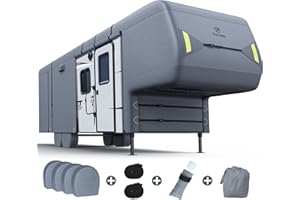 Fonzier 5th Wheel RV Cover Upgraded 6 Layers Heavy Duty Camper Cover