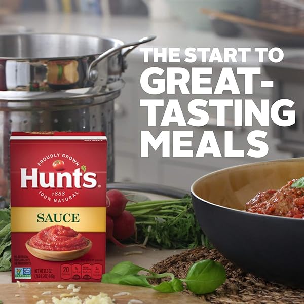 HUNT’S TOMATO SAUCE, PERFECT FOR CHILI & SOUPS, 33.5 OZ. CARTON