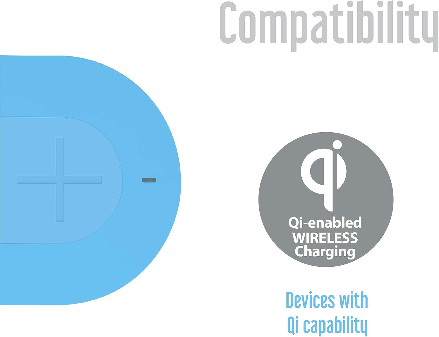Juice Wireless QI Compatible Mobile Phone Charging Duo Pad, iPhone, Samsung, Huawei, Sony, Microsoft, Google, 10W, Aqua - Image 4