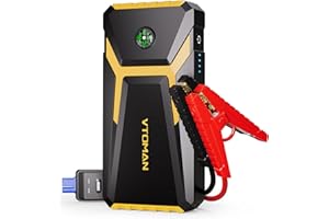 VTOMAN V6 Pro 2000A Jump Starter, Car Battery Jumper Starter Portable for 7L Gas/5L Diesel Engines, Jump Box,12V Auto Jump Start Battery Pack, Lithium Booster Pack, Portable Charger and Jumper Cables